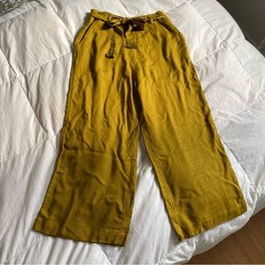 LSpace Yellow Wide Leg Crop Pants